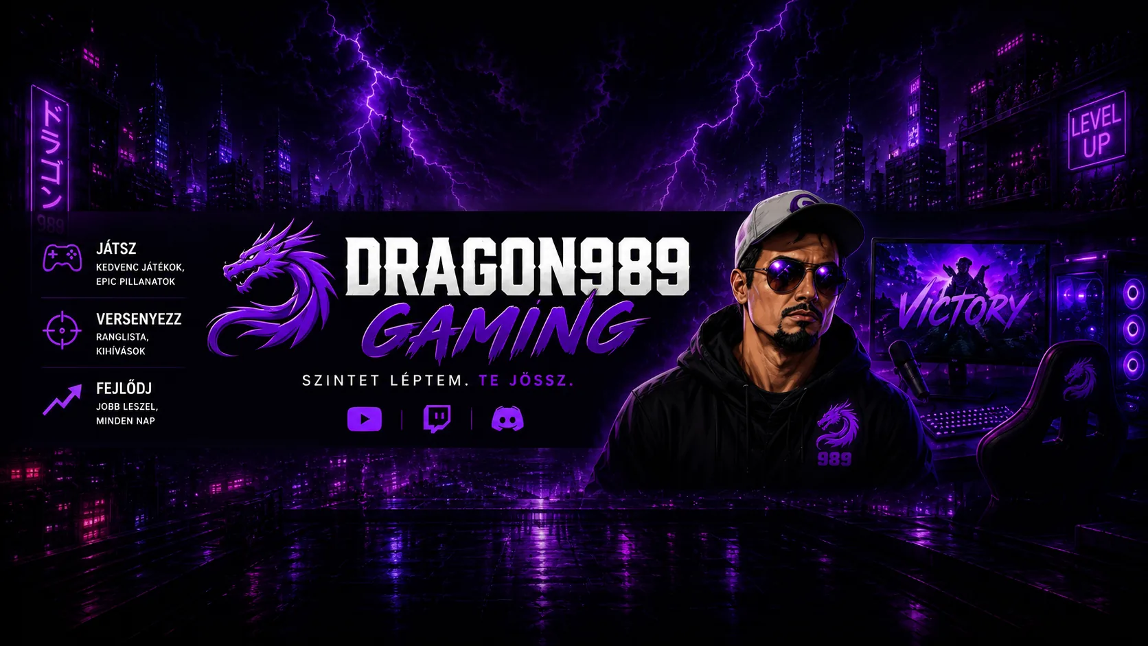 Dragon989 Gaming csatorna bannere