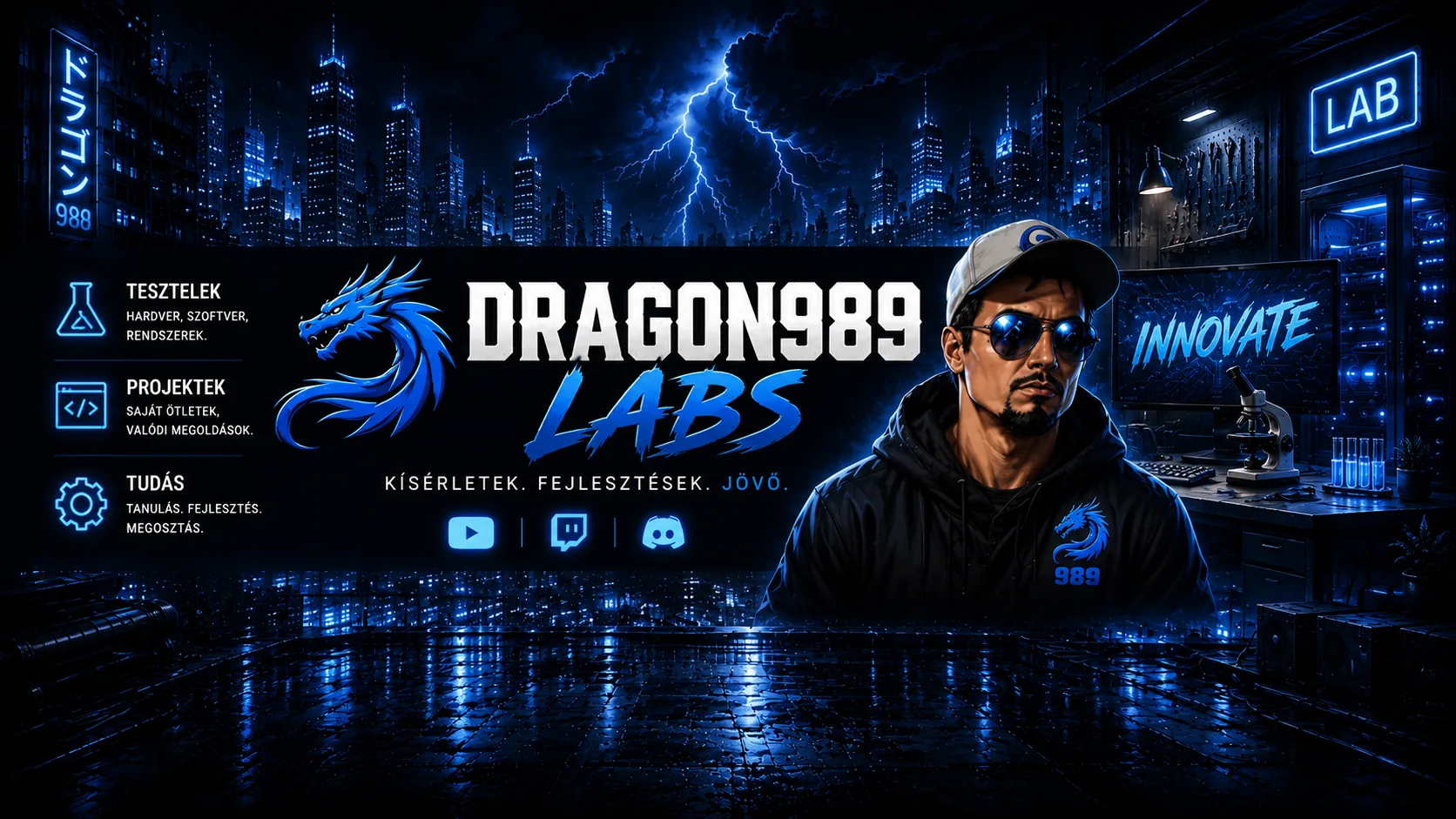 Dragon989 Labs csatorna bannere