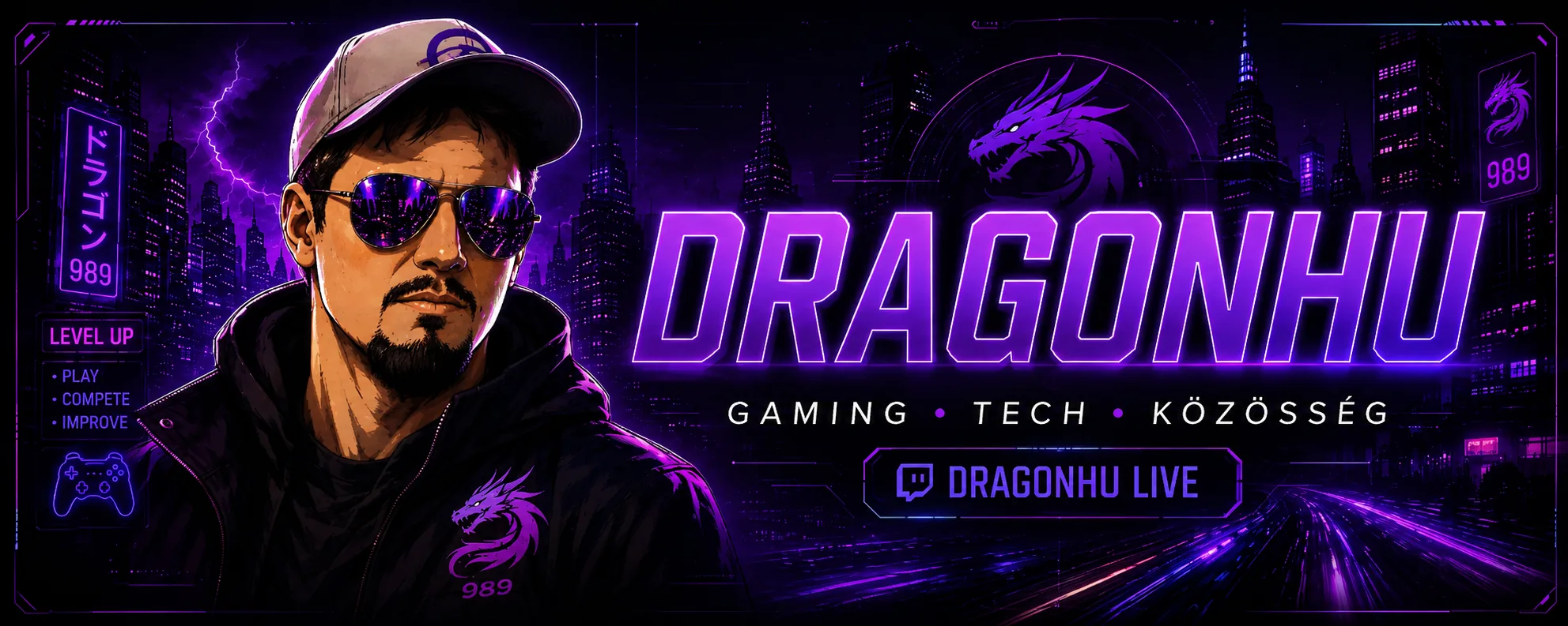 DragonHU Twitch csatorna bannere