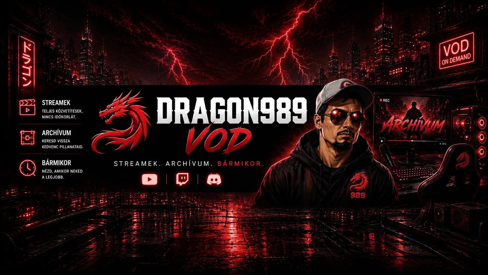 Dragon989 VOD csatorna bannere