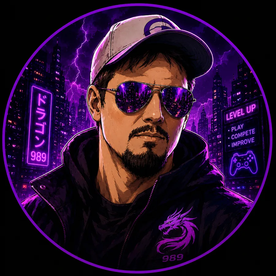 Dragon989 lila cyberpunk profilképe